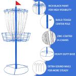 Portable Disc Golf Basket with Heavy Duty Chains