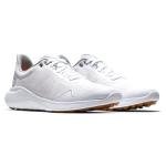 Women's FootJoy FJ Flex Disc Golf Shoes, White/Tan