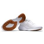 Women's FootJoy FJ Flex Disc Golf Shoes, White/Tan