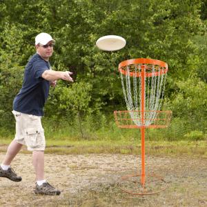Portable Disc Golf Basket Training Stand Set