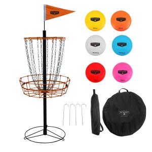 Hathaway 6-Player Portable Disc Golf Set