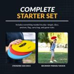 Hathaway 6-Player Portable Disc Golf Set