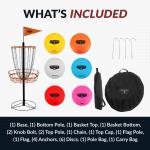 Hathaway 6-Player Portable Disc Golf Set