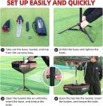 HIAARO 16-Chain Portable Disc Golf Basket