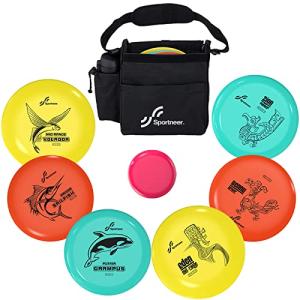 Sportneer Disc Golf Starter Set, 7-Disc Set with Bag