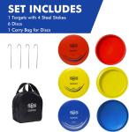 Portable Disc Golf Basket with 24 Heavy-Duty Chains