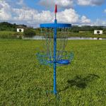 Portable Disc Golf Basket with 24 Heavy-Duty Chains