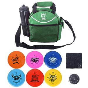 Complete Disc Golf Set with 6 Discs and Bag