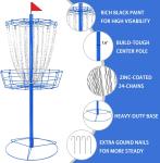 Portable Disc Golf Basket with Heavy Duty Chains