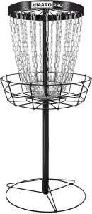 HIAARO PRO PDGA Disc Golf Basket with 24 Chains