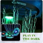 Adjustable Portable Disc Golf Basket with 24/12 Chains