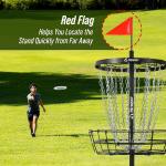 Adjustable Portable Disc Golf Basket with 24/12 Chains