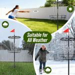 Adjustable Portable Disc Golf Basket with 24/12 Chains