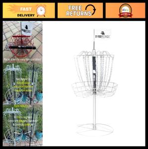 Adjustable Portable Disc Golf Basket for Practice