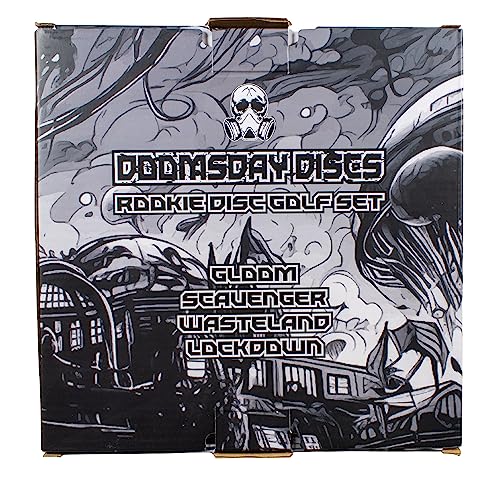 DOOMSDAY DISCS Rookie Disc Golf Set: Putter, 2 Midrange Discs, Premium Driver