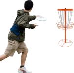 Portable 24-Chain Disc Golf Basket for Training