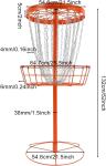 Portable 24-Chain Disc Golf Basket for Training