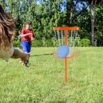 Portable 24-Chain Disc Golf Basket for Training