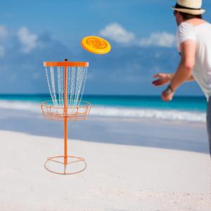 24-Chain Portable Disc Golf Basket for Practice