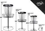Mini 24-Chain Disc Golf Basket - Black Hole