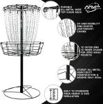Black Hole Portable Disc Golf Basket with 24 Chains