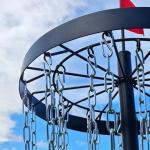 Portable Disc Golf Basket with 24 Heavy Chains