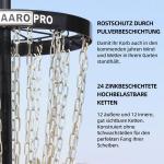 HIAARO PRO Disc Golf Basket with 24 Chains