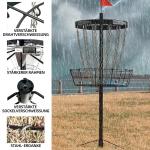 HIAARO PRO Disc Golf Basket with 24 Chains