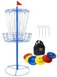 Portable Disc Golf Basket with Heavy-Duty Chains