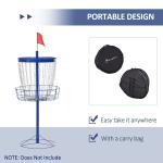 Portable 24 Chain Disc Golf Basket with Bag