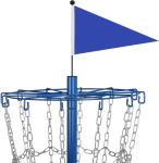 Portable Disc Golf Practice Basket with 12/24 Chains