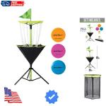 Portable Disc Golf Basket with Chains