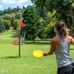 Portable Disc Golf Practice Basket with Chains