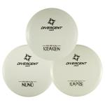 3-Piece Glow-in-the-Dark Disc Golf Set by Divergent
