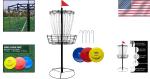 Portable Disc Golf Basket with 24 Heavy Duty Chains