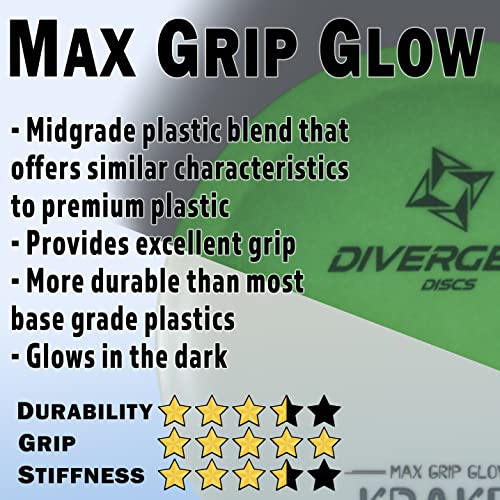 3-Piece Glow-in-the-Dark Disc Golf Set by Divergent