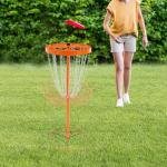 Portable Disc Golf Training Basket with 24 Chains
