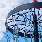 Portable Disc Golf Basket with 24 Chains & 6 Discs