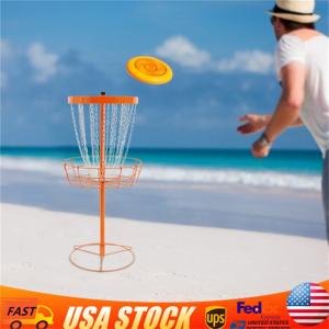 24-Chain Portable Disc Golf Basket for Practice