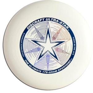 White Ultra-Star 175G Ultimate Disc for Disc Golf