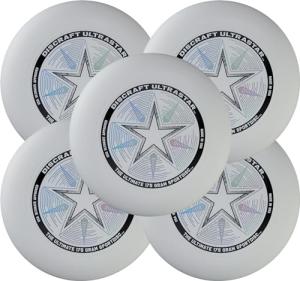 Discraft Ultimate Frisbee Players Pack - 5 White UltraStars