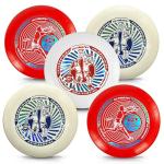 5 Pack of 175g WHAM-O Disc Golf Discs