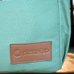 Picklefab Designer Pickleball Bags for Women | Canvas & Vegan Leather Pickle Ball Tote Bag with Cover Pockets for 4 Paddles | 12"x14"x5.5" Medium Tote Bag with Paddle Pocket & Fence Hook (Green)