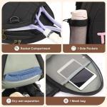 Ohlukies Tennis Bags for Women, Waterproof Crossbody Sling Pickleball backpack,Tennis Racket Bag,Ideal Gift for Girls Sports Lovers (Black)