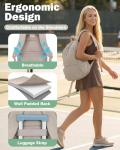 Pickleball Bag, Pickleball Backpack with Shoe Compartment and Paddle Slots, Large Sports Gym Backpack with Wet Pocket and Fence Hook for Women Men, Camel
