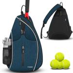 Ytonet Tennis Bag, Tennis Sling Backpack Crossbody Water Resistant for Men Women, Compatible for Pickleball Badminton Rackets