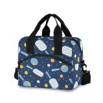 SUABO Insulated Lunch Bag for Women Men Pickleball Large Reusable Lunch Box Portable Cooler Tote Bags for School Work Picnic