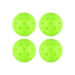 4 pcs Pickleball Balls,40 Holes Outdoor Pickleball balls,8mm Precision Drilled-Spaced Pickle ball Set-Professional Plastic Ball for Pickleballs Paddles and Indoor&Outdoor Floor Sport Court(green)