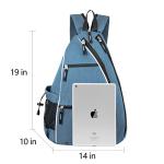 Sucipi Pickleball Bag - Reversible Shoulder Straps, Large Capacity, Waterproof & Durable, Multi-Purpose, Sky Blue