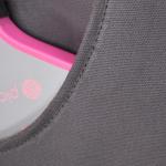 Picklefab Designer Pickleball Bags for Women | Canvas & Vegan Leather Pickle Ball Tote Bag with Cover Pockets for 4 Paddles | 12"x14"x5.5" Medium Tote Bag with Paddle Pocket & Fence Hook (Charcoal)